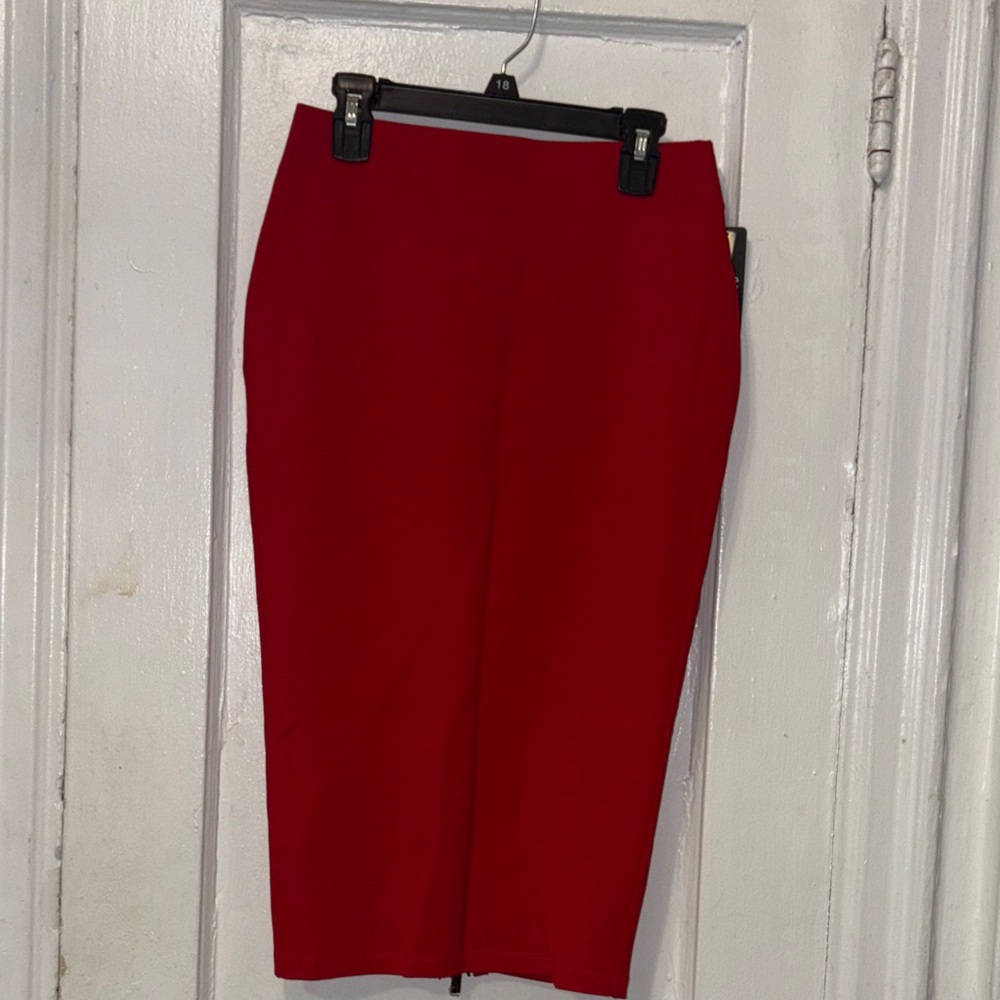 Stylish Scarlet Pencil Skirt